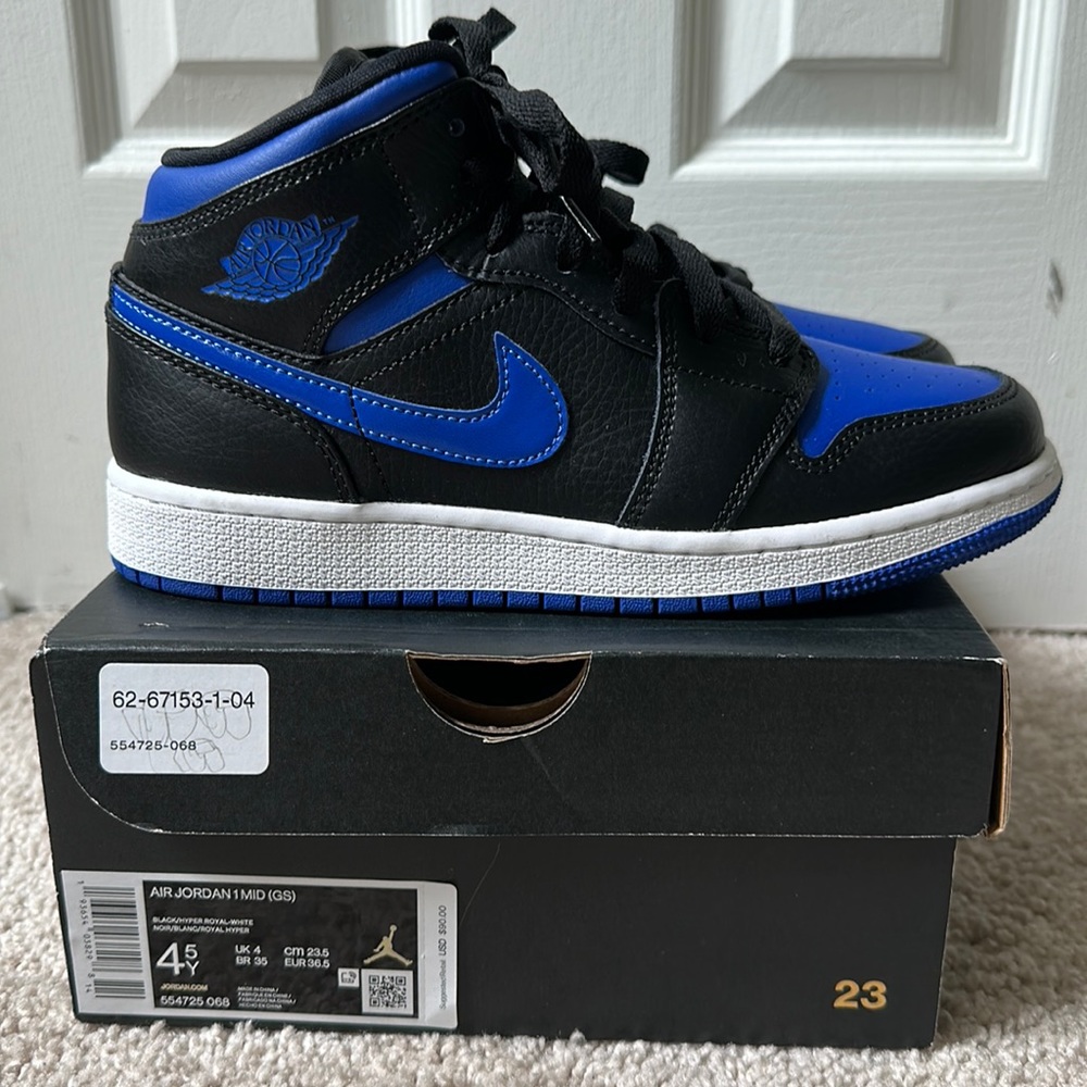 Air Jordan 1 MID Black/Royal Blue